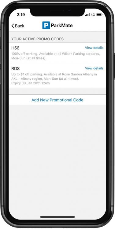 ParkMate Active Codes