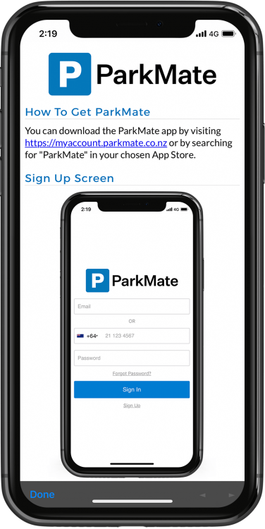 ParkMate How to get the app