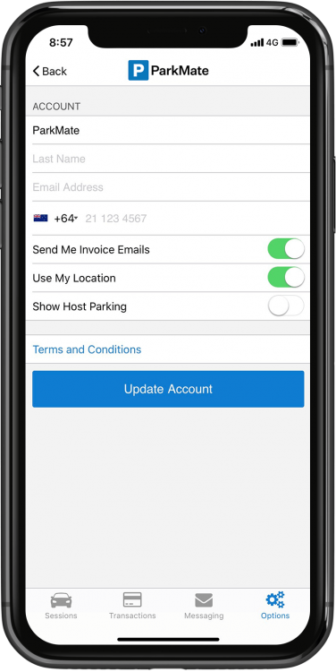 ParkMate Account
