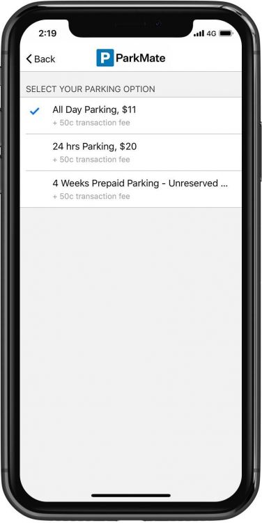 ParkMate Parking Option